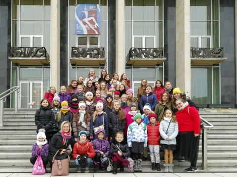 Žáci v Národním divadle Brno - Louskáček